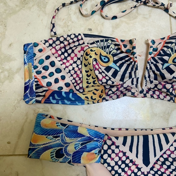 Mara Hoffman Pink Peacock Bikini - Picture 2 of 8